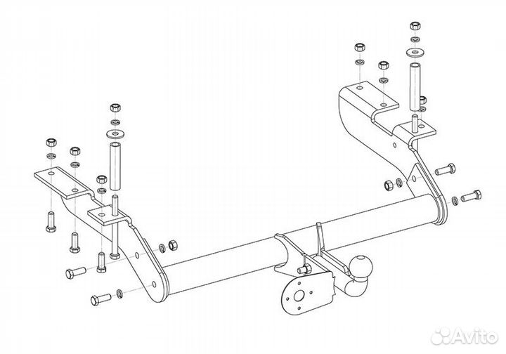 Фаркоп на Газель Соболь, Баргузин (кроме 4Х4)