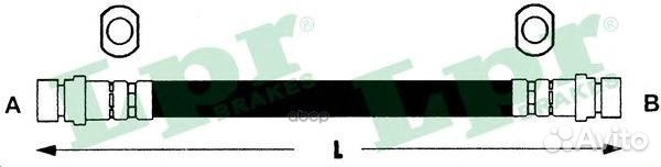 Шланг тормозной 6T47439 Lpr