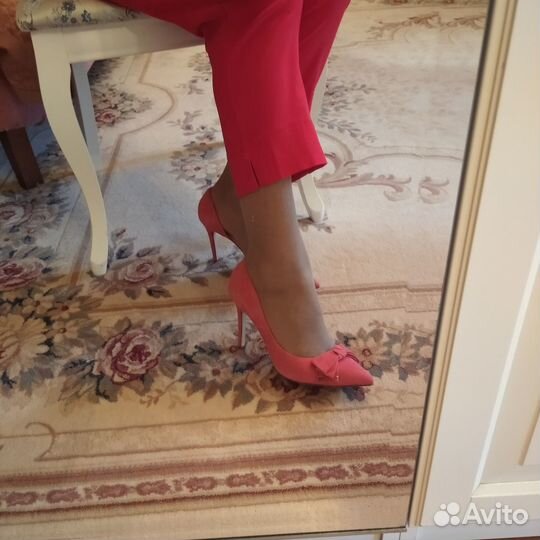 Туфли женские 38 размер, натуральная замша, светло