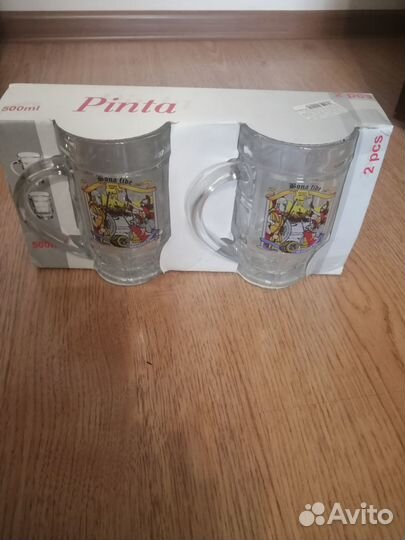 Баварский пивной кувшин, набор кружек pinta