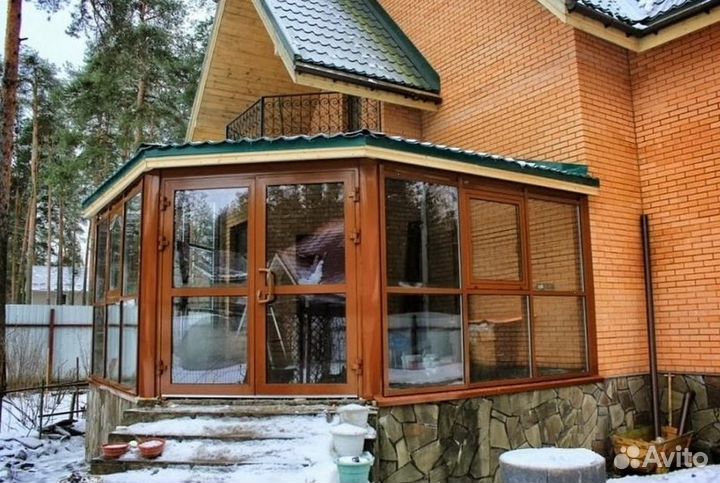 Остекление терассы с отделкой