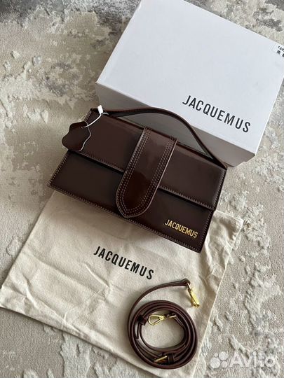 Сумка jacquemus тёмный коричневый