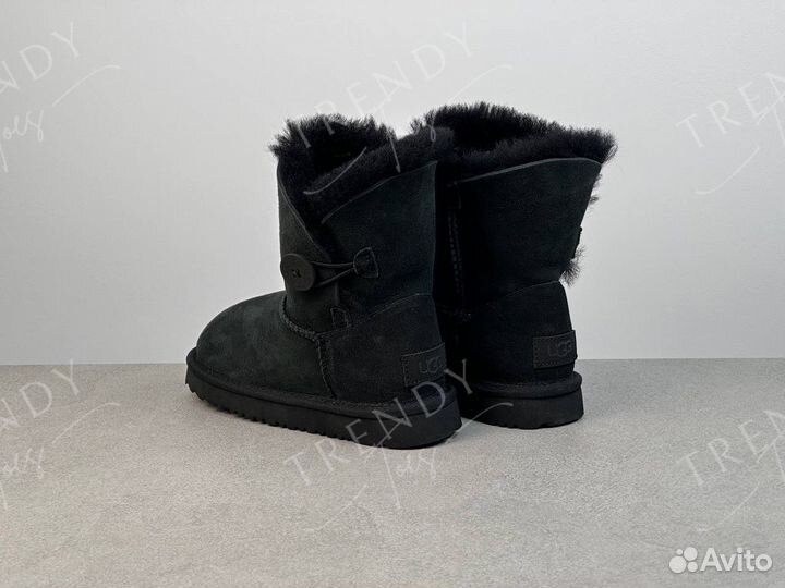 Угги classic черно зеленые детские UGG