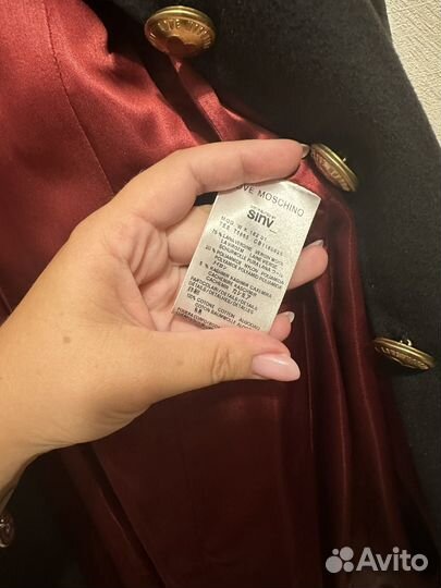 Пальто шинель love moschino