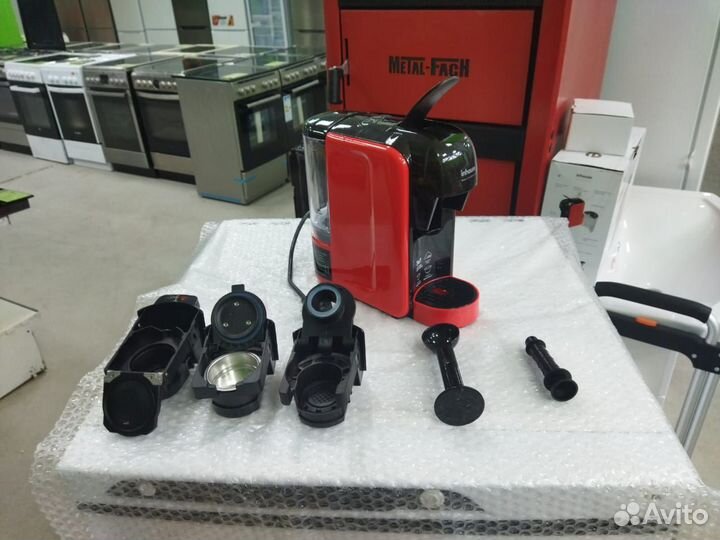 Кофемашина капсульная inhouse ICM 1903/1904, крас