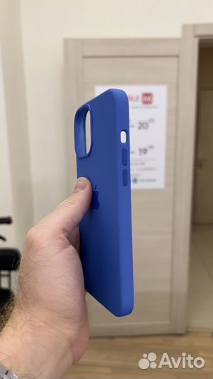 Silicone Case MagSafe iPhone 12 Pro Max Carpi Blue