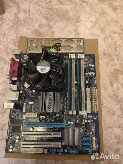 Материнская плата (GA-G41M-Combo) + проц + озу