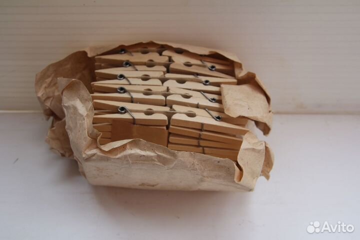 Прищепки деревянные СССР большие новые 20 шт