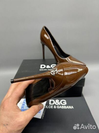 Туфли лодочки натуральная кожа dolce gabbana