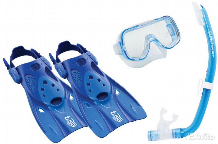Детский комплект для снорклинга маска трубка и лас