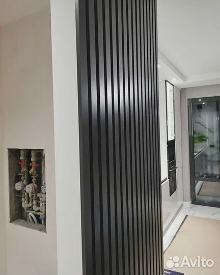 Интеръерные реечные перегородки шириной 1100 мм