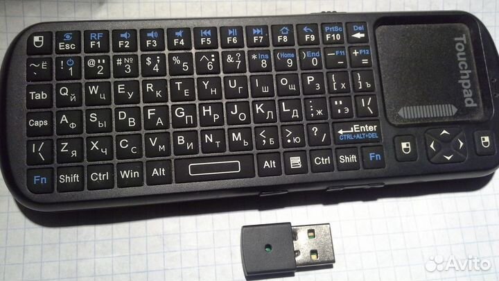 Беспроводная qwerty клавиатура с тачпадом IPazzPor