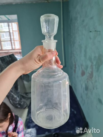 Ваза для фруктов на ножке цветное стекло СССР