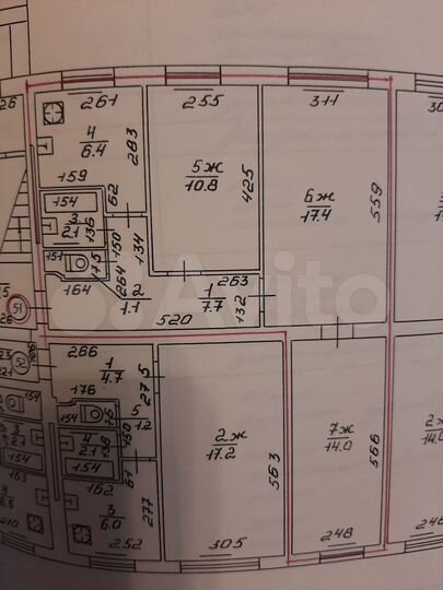 3-к. квартира, 59,3 м², 1/5 эт.