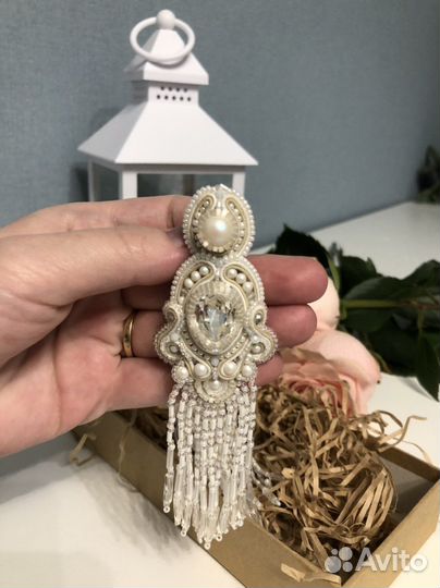 Свадебные аксессуары серьги