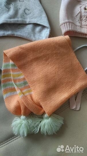Шапки, шарф (пакетом) д/девочки (44/46)