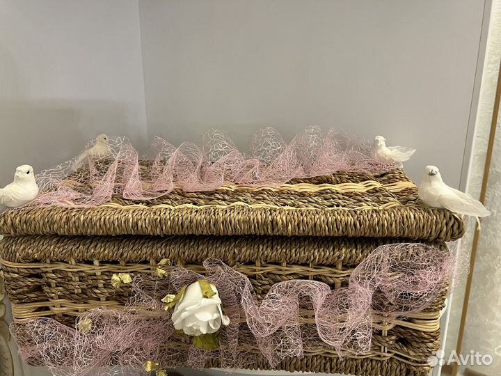 Свадебная коробка для денег