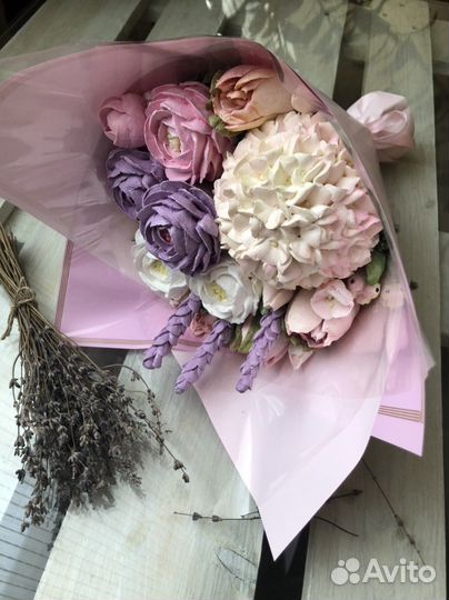 Сладкий букет из зефира