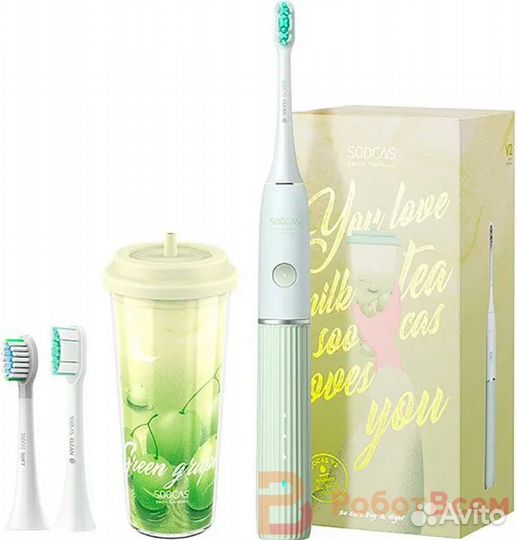 Электрическая зубная щётка Soocas V2 - зеленый