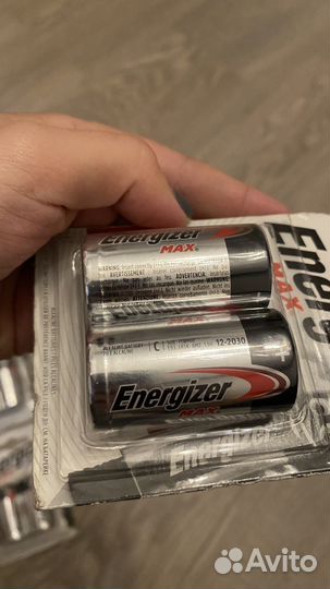 Батарейки energizer max C2 (2 шт в упаковке)