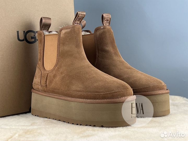 Ugg женские на платформе Neumel Chelsea Chestnut