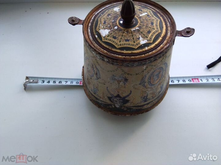 Жестяная банка из под конфет 1896г. Царская Россия