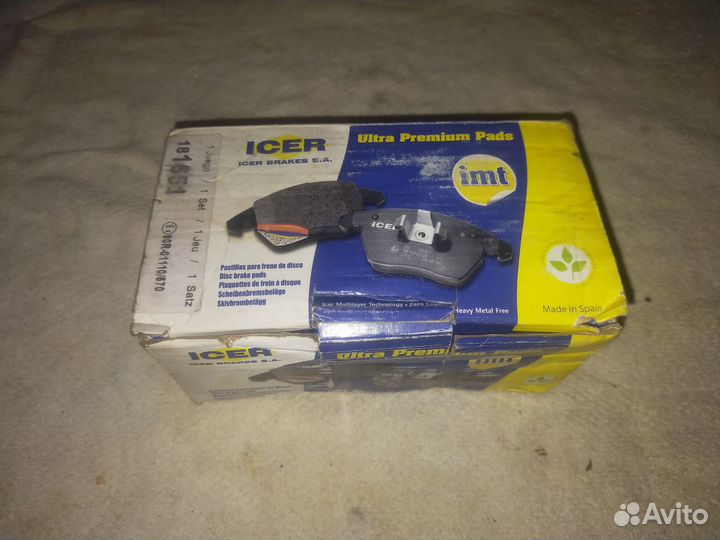 Колодки тормозные icer 181651 (задние)