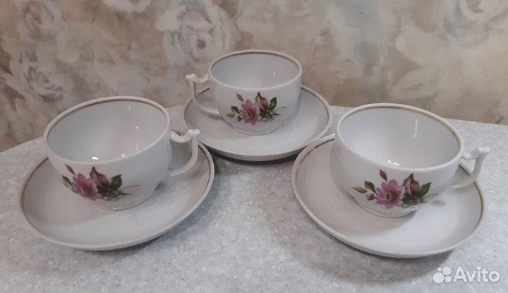 Чайные пары, блюдца