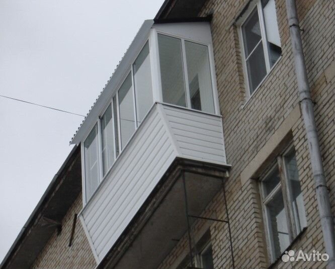 Балкон с выносом тёплый