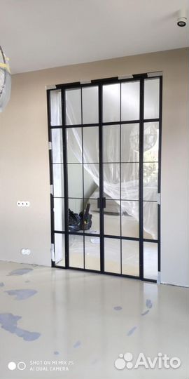 Стеклянные лофт перегородки