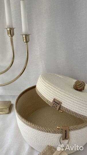 Корзинка круглая