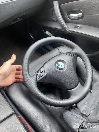 Руль бмв е60 рест под кнопку с подогревом