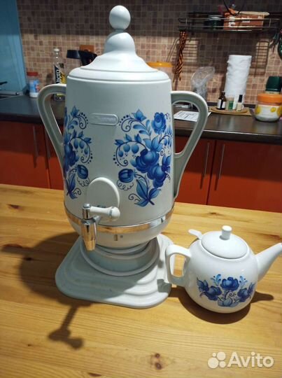 Самовар электрический гжель