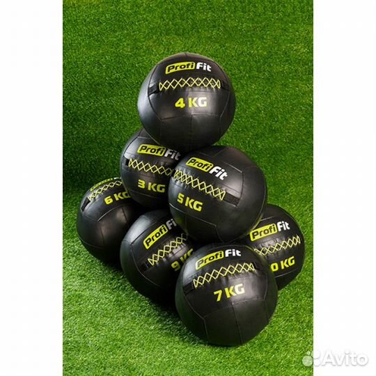 Медбол набивной (Wallball) profi-FIT, 7 кг