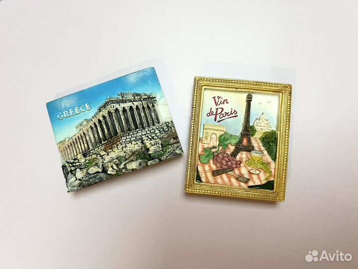Магниты на холодильник Китай Греция Париж Германия