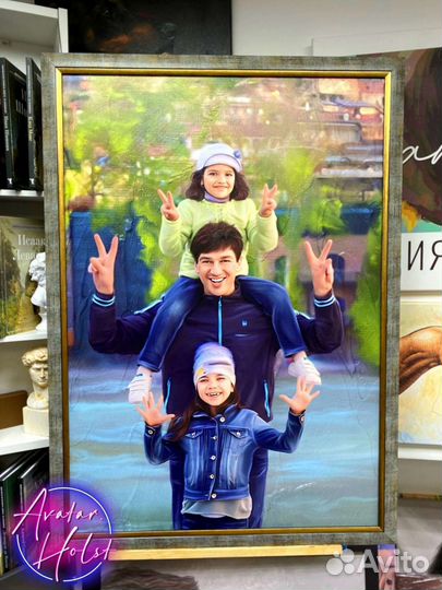 Портрет по фото на холсте на заказ Нижний Новгород