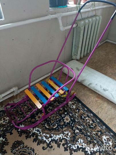 Детские санки с колесами