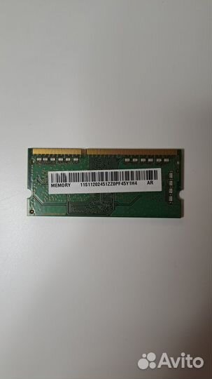 Оперативная память ddr3 2gb Samsung для ноутбука