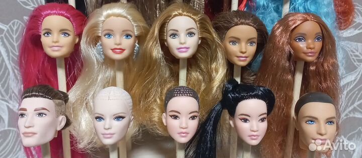 Головы кукол барби