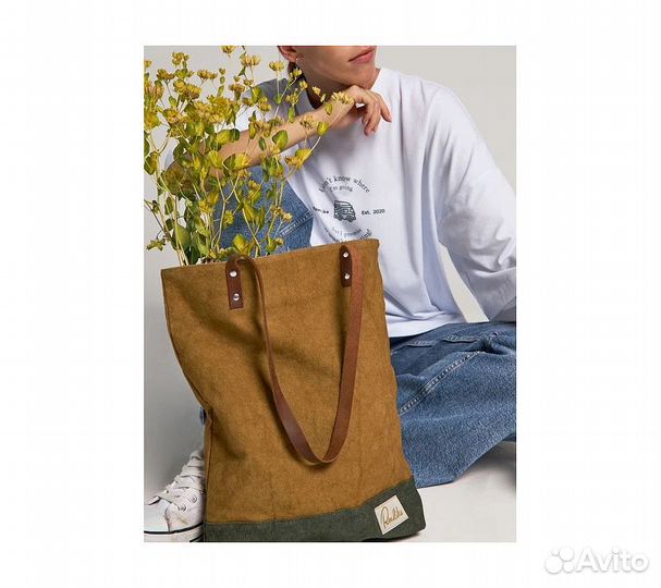 Сумка RoadLike Canvas Shopper, коричневый