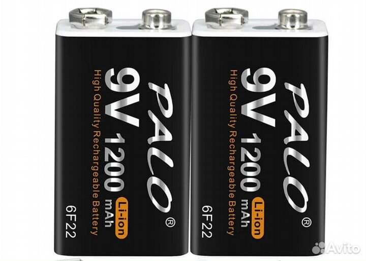 Аккумулятор крона Palo 1200mAh 9V 6F22 USB
