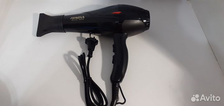 Профессиональный фен nova 3000w, Pro серия