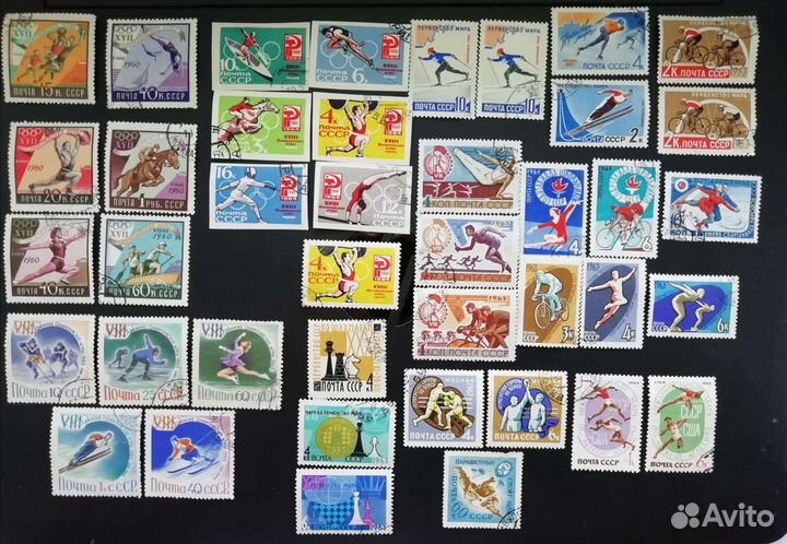 Марки СССР. 171шт. (1929-1967 гг) без альбома