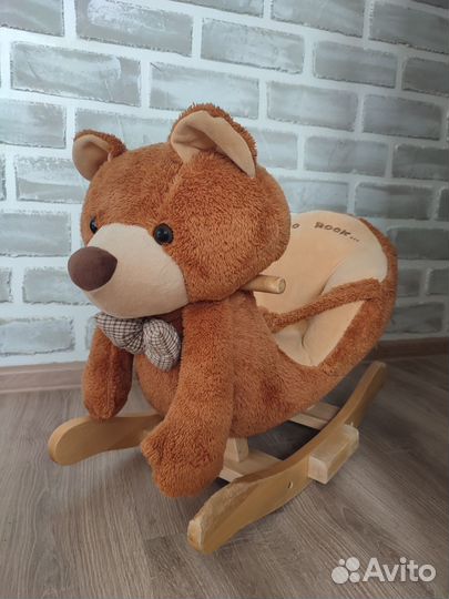 Детская качалка Мишка музыкальный