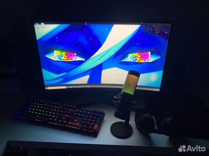 Мощный игровой компьютер С монитором 240 герц