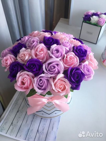 Букет роз из мыла на праздник