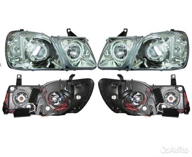 Комплект тюнинг фар хром Lexus LX470 1998-2007