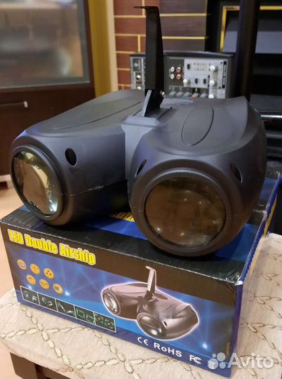 Светомузыка LED Double AirShip Rgbw Strob Mic Pro