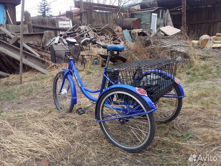 Трехколесный электровелосипед взрослый