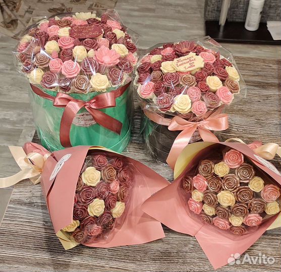 Шоколад ручной работы. Букеты и композиции